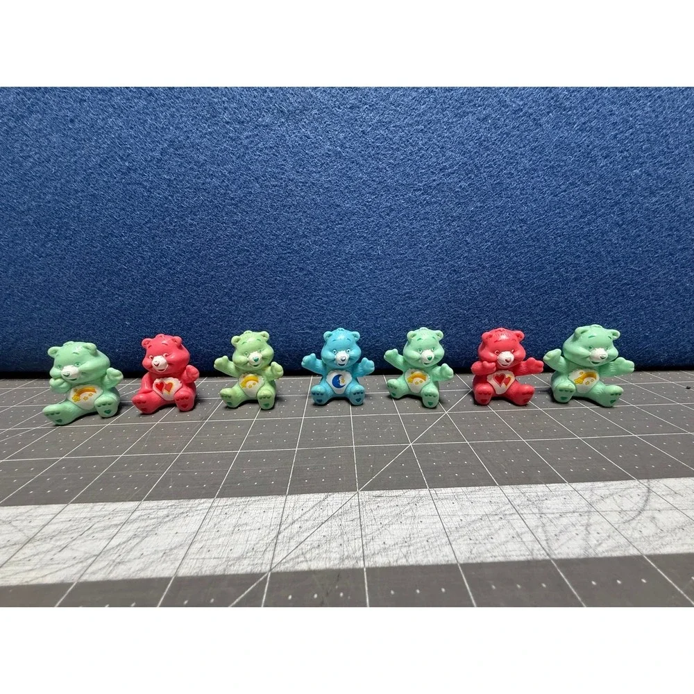 Vintage Care Bears‎ TCFC PVC Figures Figurines Lot of 7